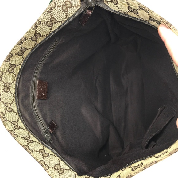 Authentic Gucci brown monogram canvas shoulder bag - Picture 11 of 16
